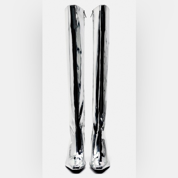 Zara metallic over knee boots🔥🔥🔥 - Picture 5 of 7
